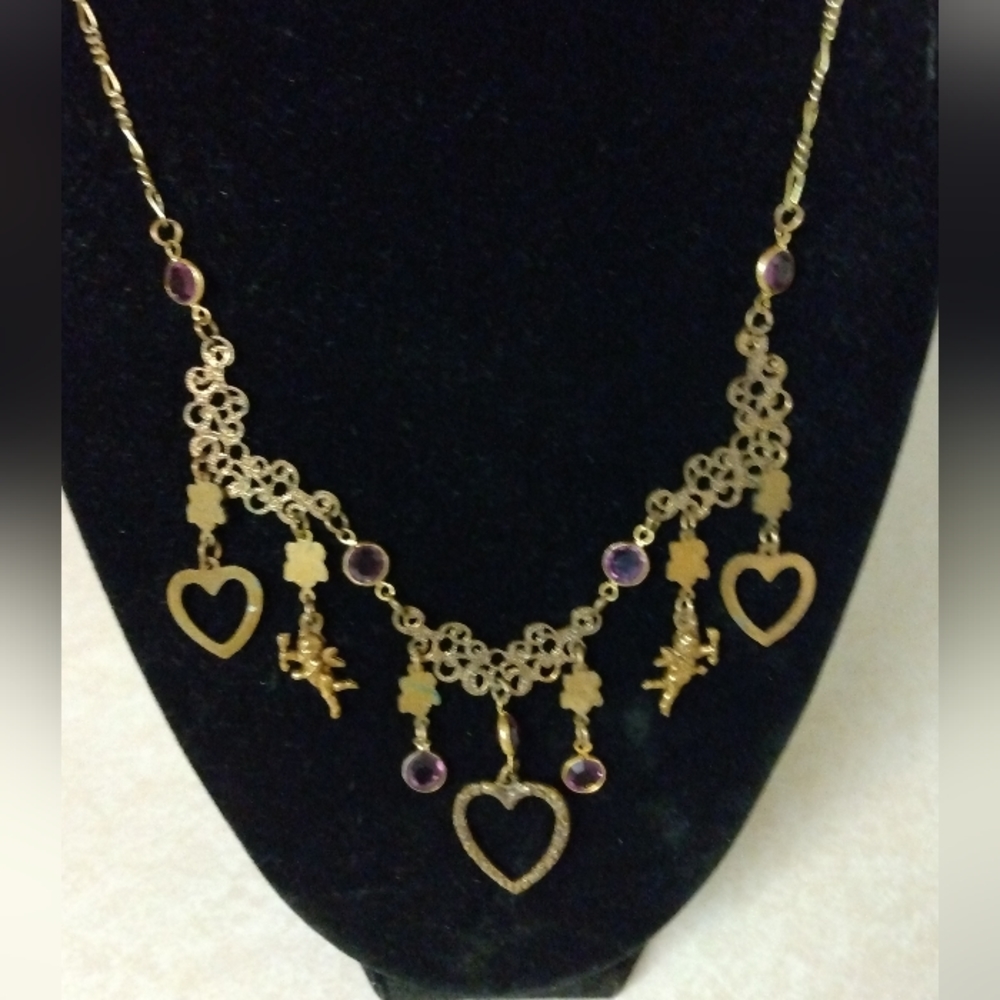 Vintage, Victorian Sadie Green necklace